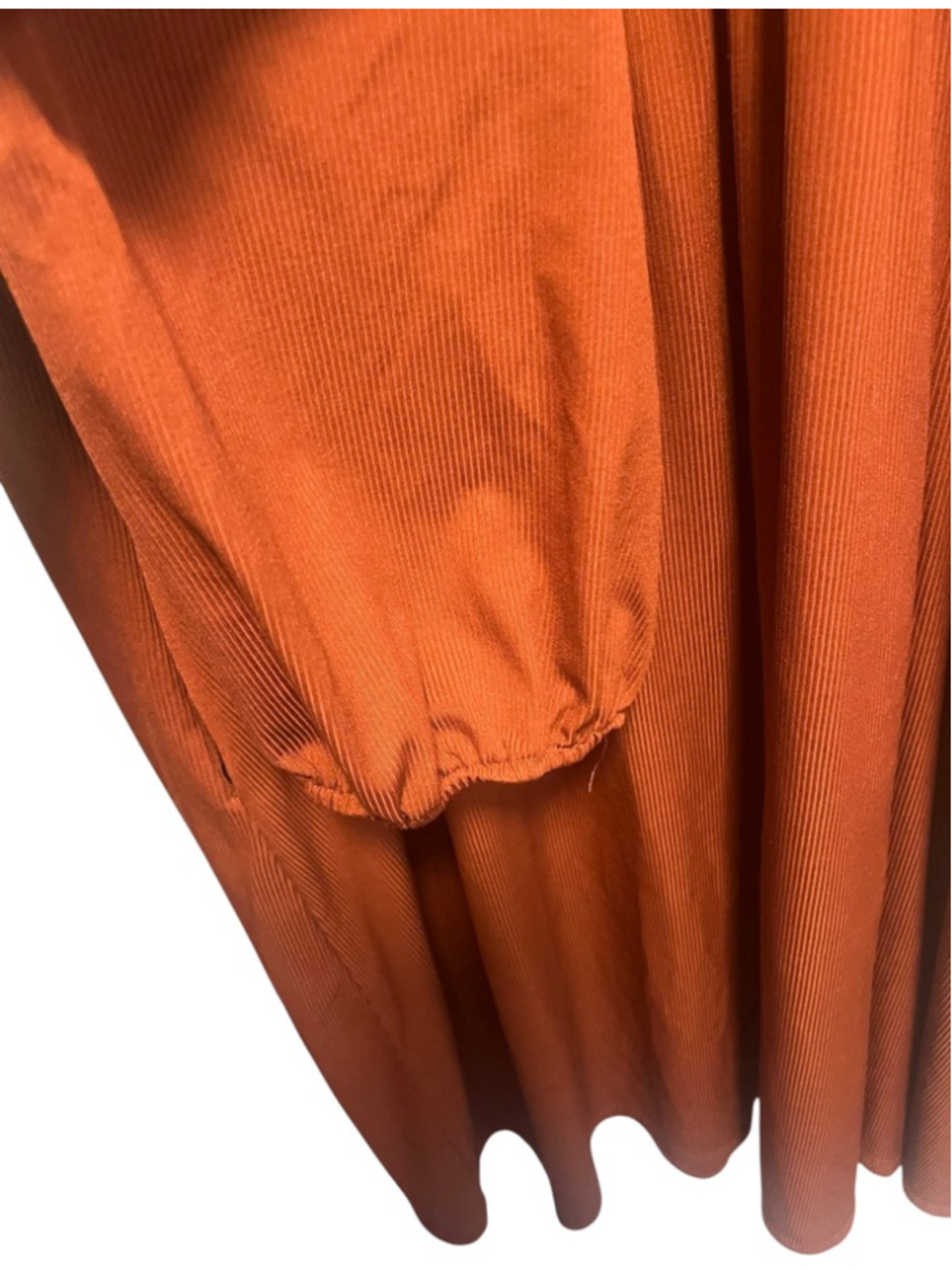Women's SHEIN Plus Rust/Burnt Orange Ribbed Long Sleeve Dress 4X - Picture 5 of 6